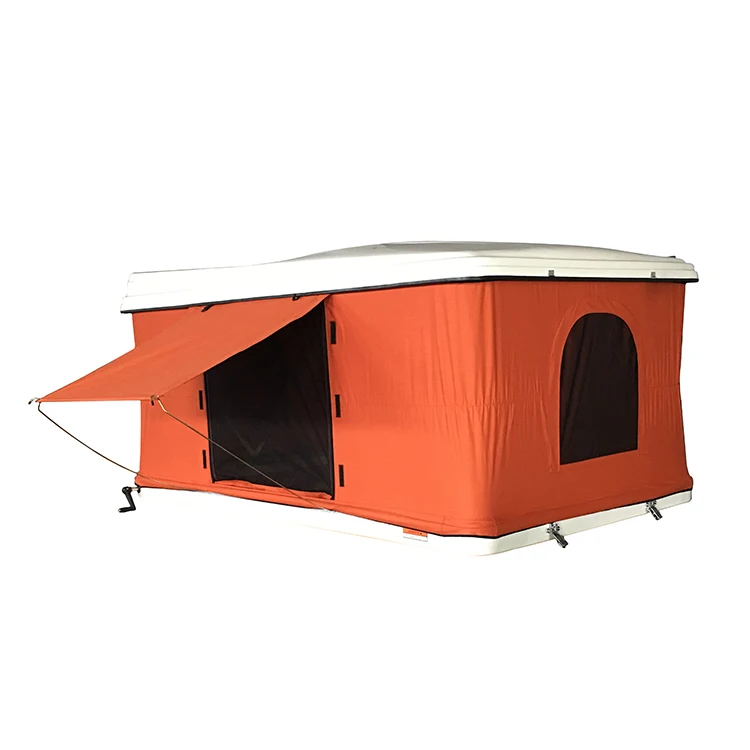 Waterproof Army Green Roof Top Tent Oxford Canvas Hard Cover Roof Top Tent For Camping