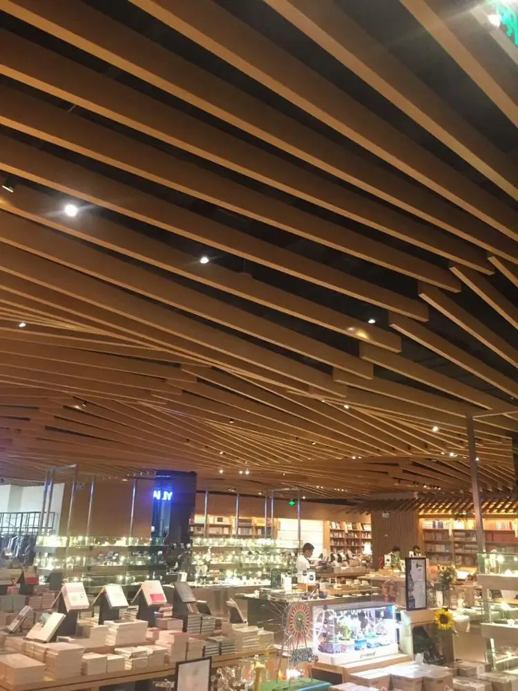 Heat transfer printing aluminum wood screen decoration metal ceiling