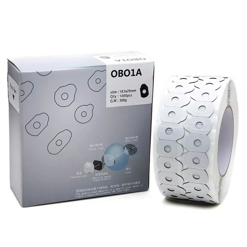 Factory Customized Optical Lens Polish Sticker Grey Lens blocking Pads Adhesive Edging Pads for Four seasons strong versatility