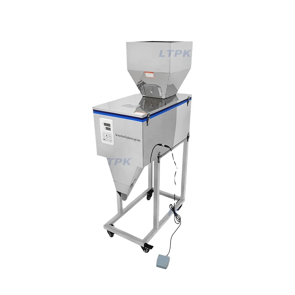 LT-W1200J Easy Cleaning Candy Biscuit Coffee Grain Crisp Part Chip Bean Snack Food Granular Powder Weighing Filling Machine