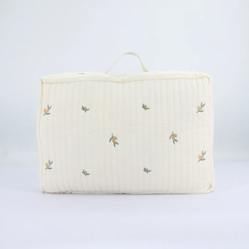 Embroidered Mummy Multi-function Bear Diaper Storage Quilt Mummy Baby Nappy Bag Sets