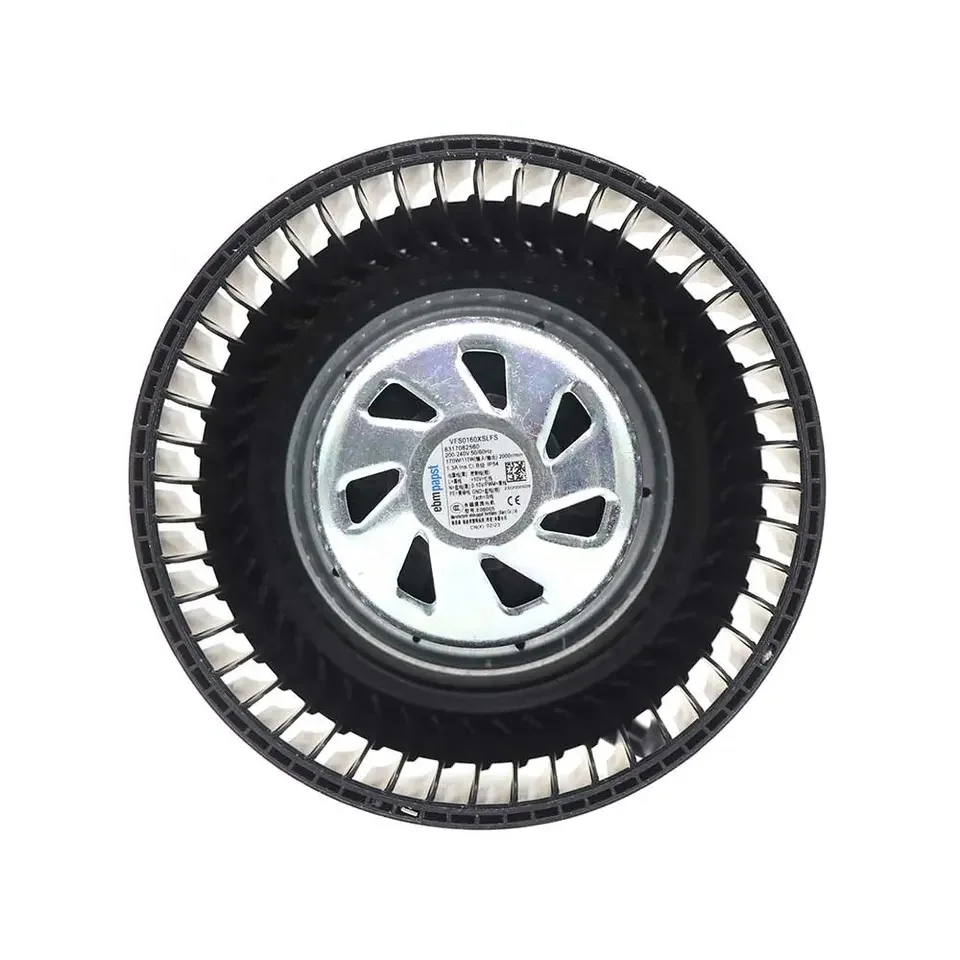 ebmpapst EC Plug Fan 133mm to 900mm Backward Metal Plastic Impeller 0-10V PWM Control Centrifugal Cooling Fan