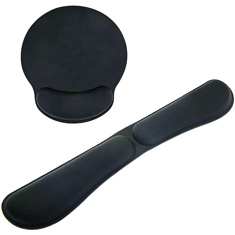 New style customized memory foam foldable wrist rest keyboard mouse pads set
