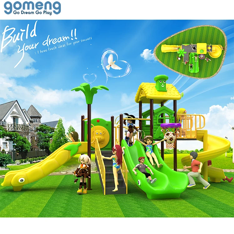 Plastic Playground Manufacturer Kids Outdoor Preschool Playground Equipment