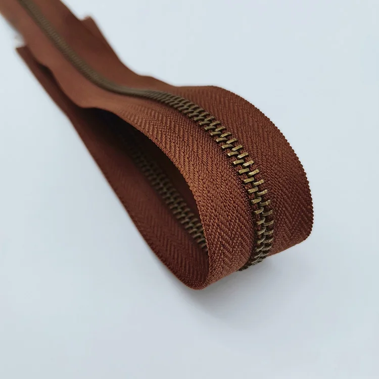 Высокое качество #5 длинная цепь серебряные зубья молния рулон красочные металлические молнии