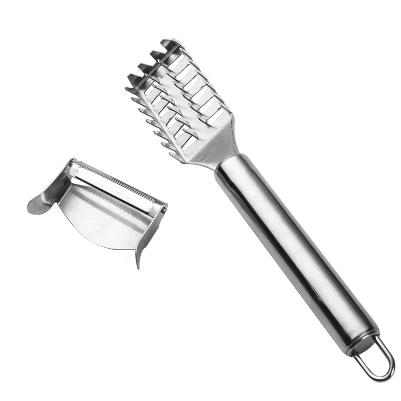 Professional Fish Skin peeler Brush Scale Scraping Fast with vegetable peeler set Fish Scales Scraping Remover