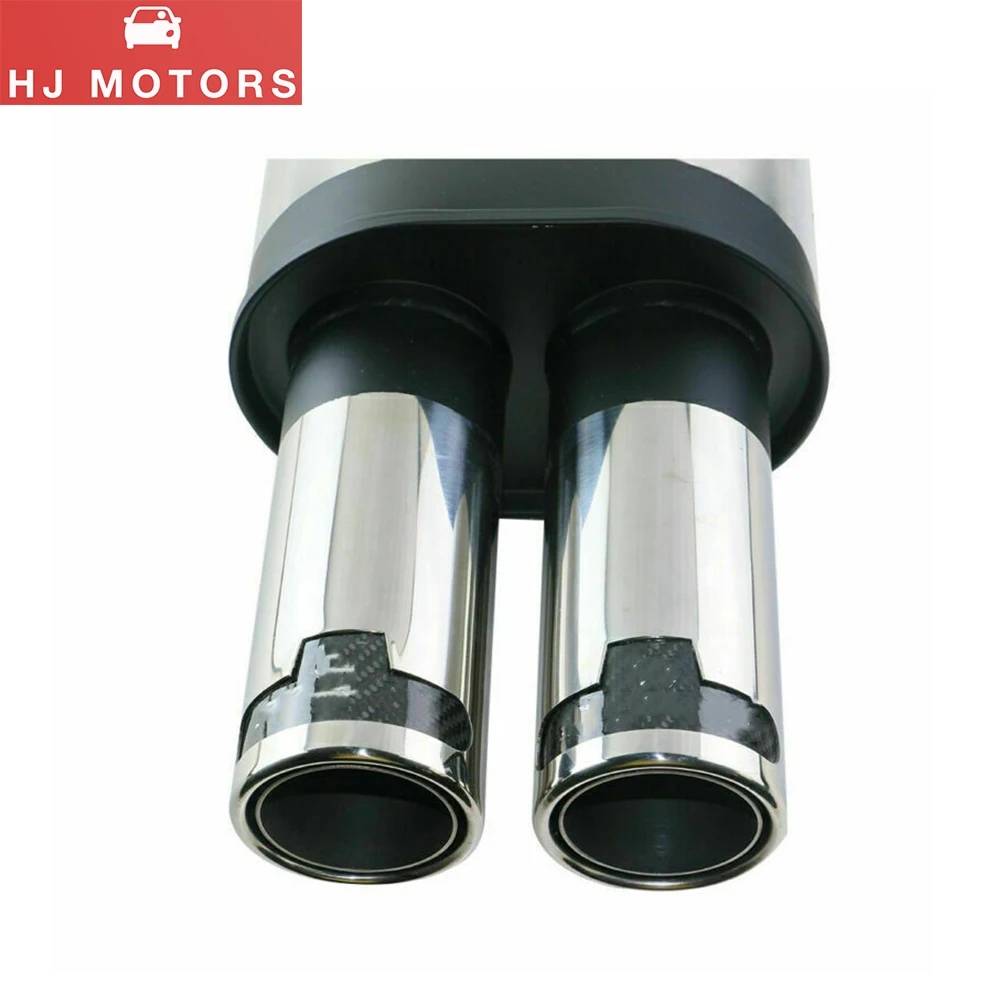 Universal Car Rear Muffler Exhaust Pipe Black Tube Tail 2-2.5 inch Car Exhaust Muffler System Muffler Exhaust Car