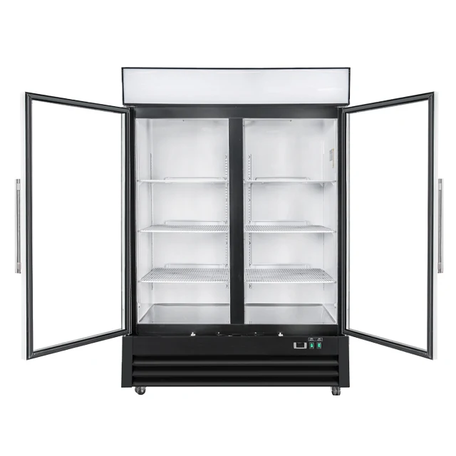 Heavy Duty из нержавеющей стали 2 двери холодильные шкафы холодильник верикальная холодильная камера