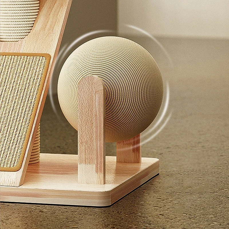 2023 hot sale furniture wood cat hammock for wall furniture wood