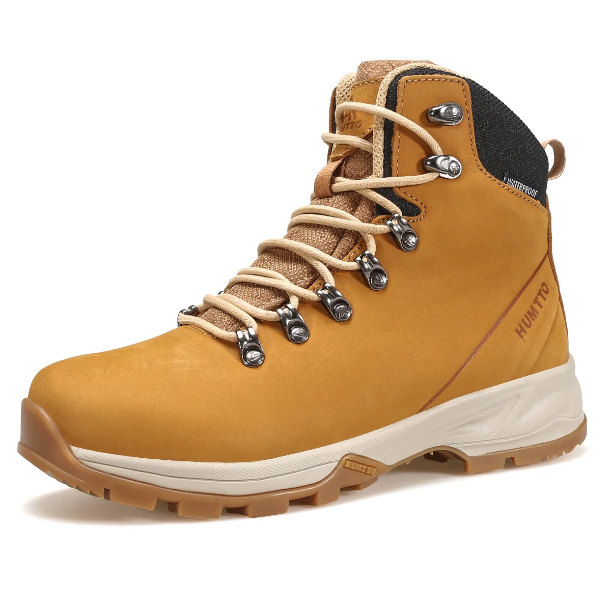 Humtto Outdoor Trekking Rock Climbing Sneaker Waterproof Boots Hiking Shoes High Quality Leather High Top Shoes