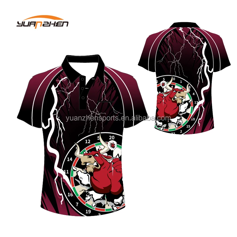 custom design high quality dart shirts