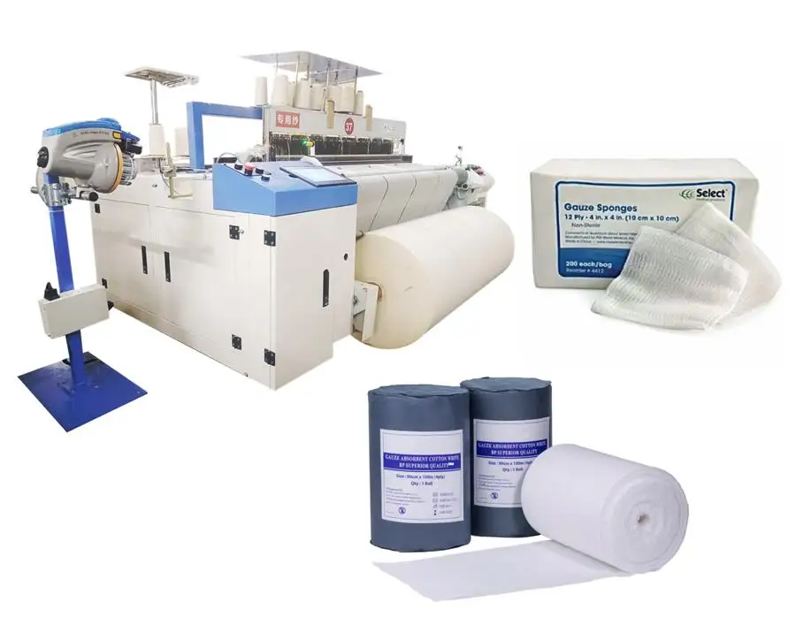 Medical Gauze Bandage Manufacturing Machine capacity 2000m per day