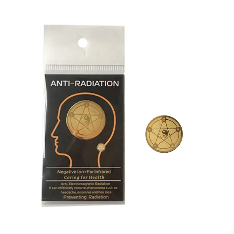 Customized negative ions quantum shield emf protection sticker Anti Radiation Mobile Sticker For 5G