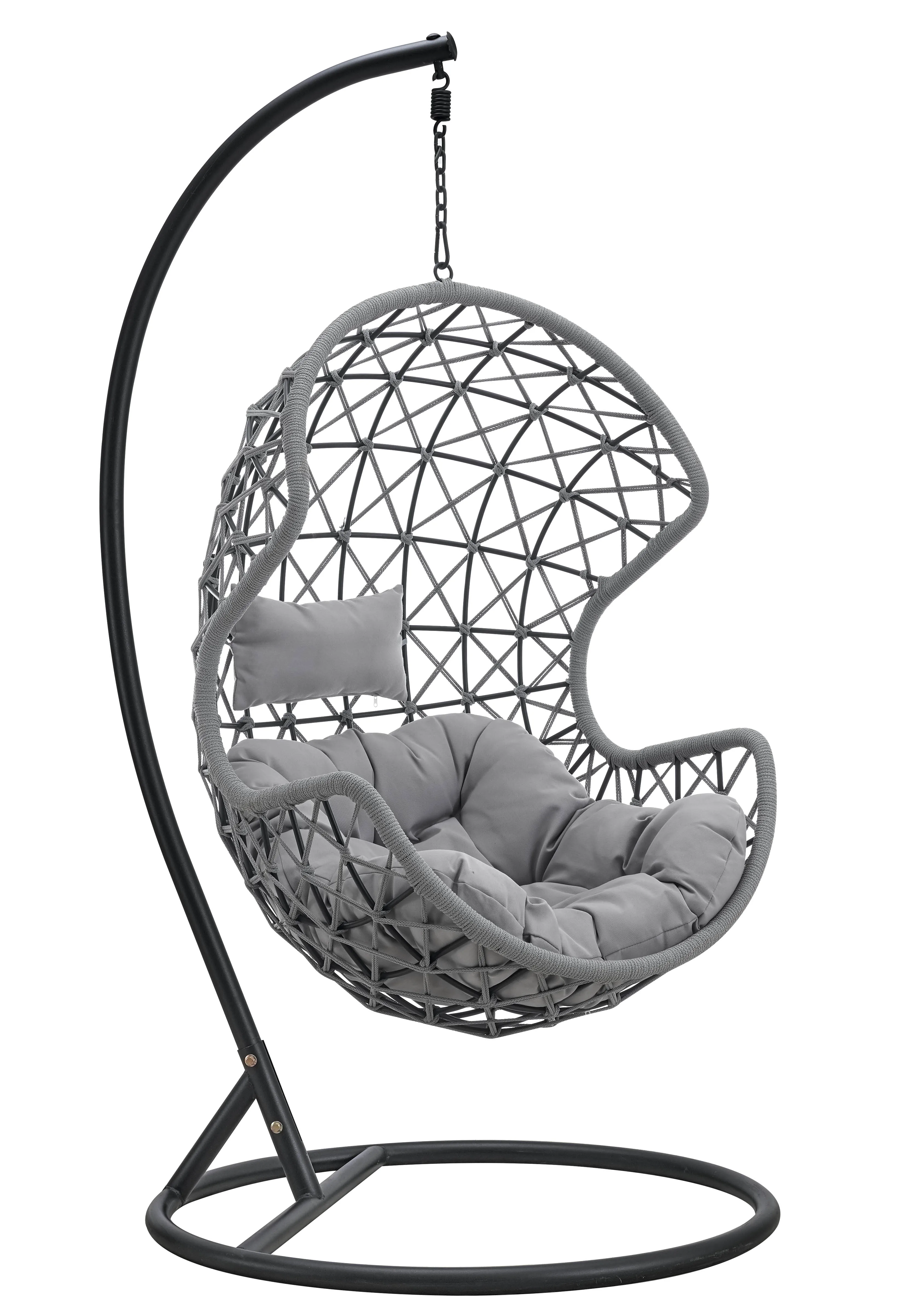 Factory Wholesale Low Price High Quality Outdoor Metal Egg Chair Sensory Swing Set Hanging Egg Chair With Stand