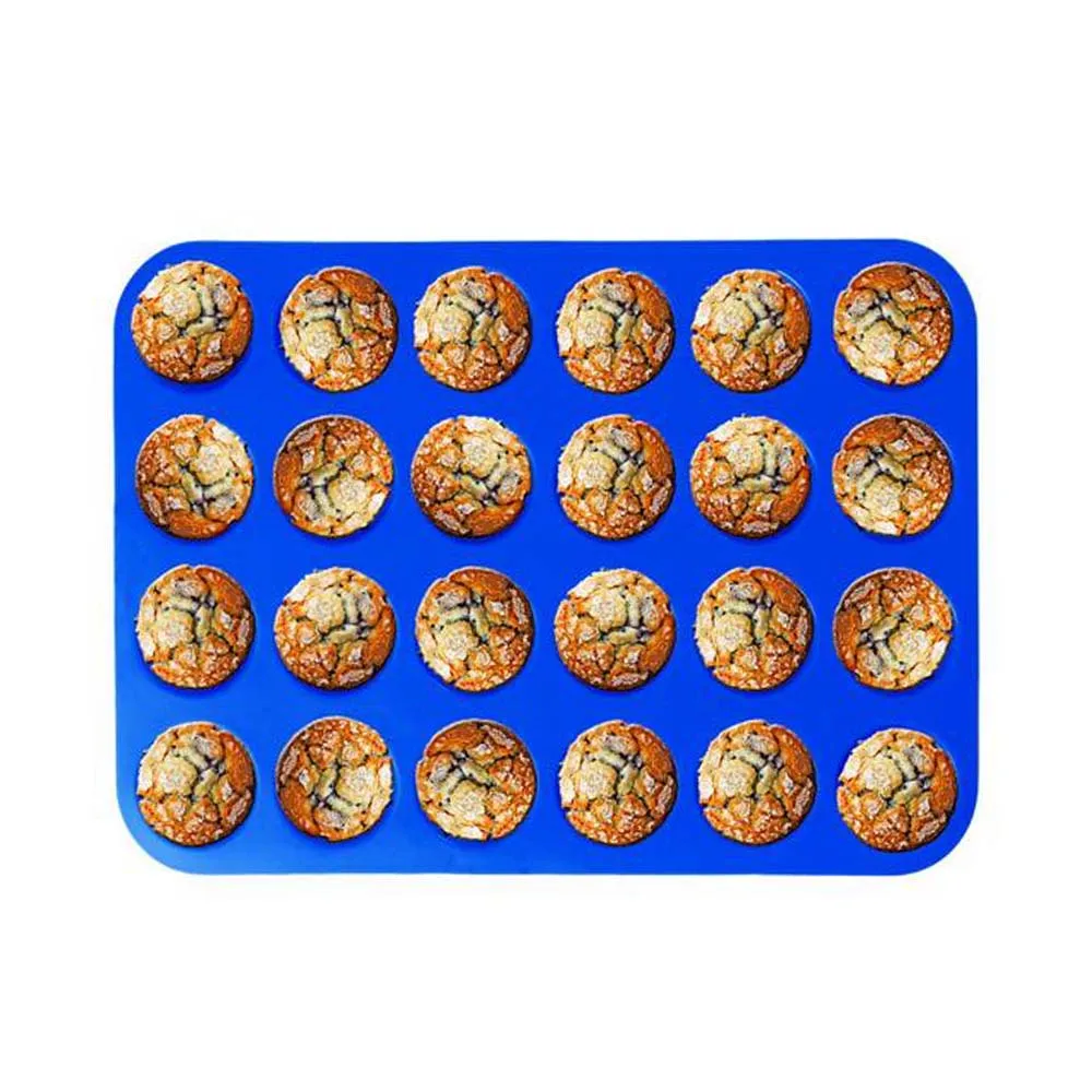 Factory wholesale silicone muffin pans for baking mini