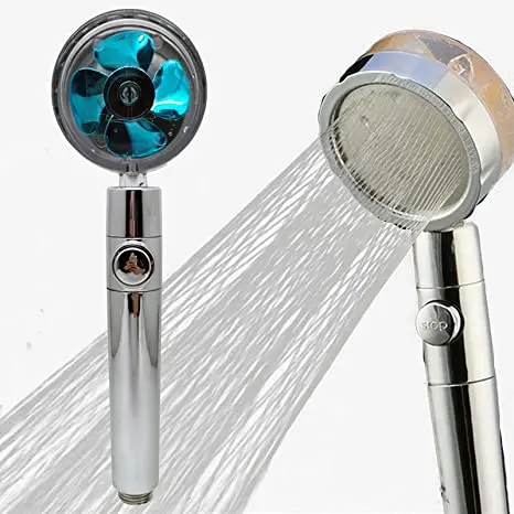 
Bathroom Accessories High Pressure 360 Degree Rotating Shower With Fan Rainfall Shower Head 