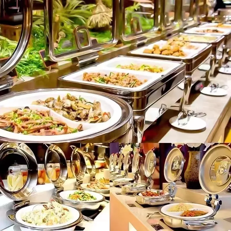 Restaurant Display Buffet Chafing dishes 9L Catering equipment Hotel Food warmer commercial Chefing dish