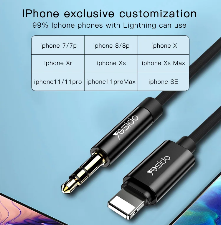  30 см 1 м нейлоновая оплетка Тип C Usb Lightning от 3 5 мм до разъем аудио Aux кабель Шнур сплиттер