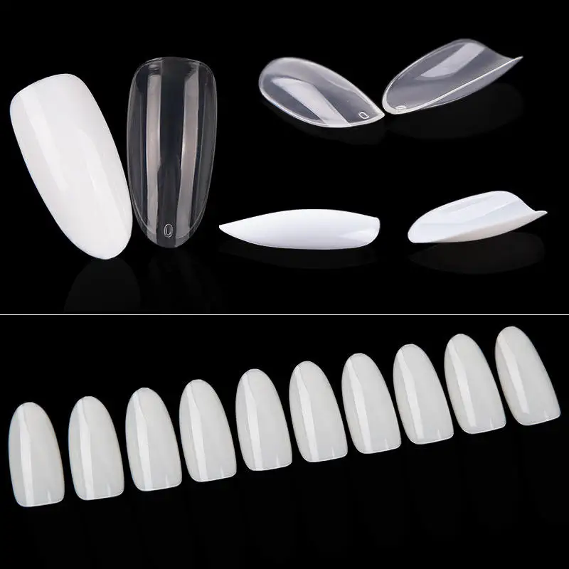 Pang Xue wholesale new nail art DIY Design Oval Full Cover Artificial False Coffin Ballet Nail Tips Finger ABS Nail Products
