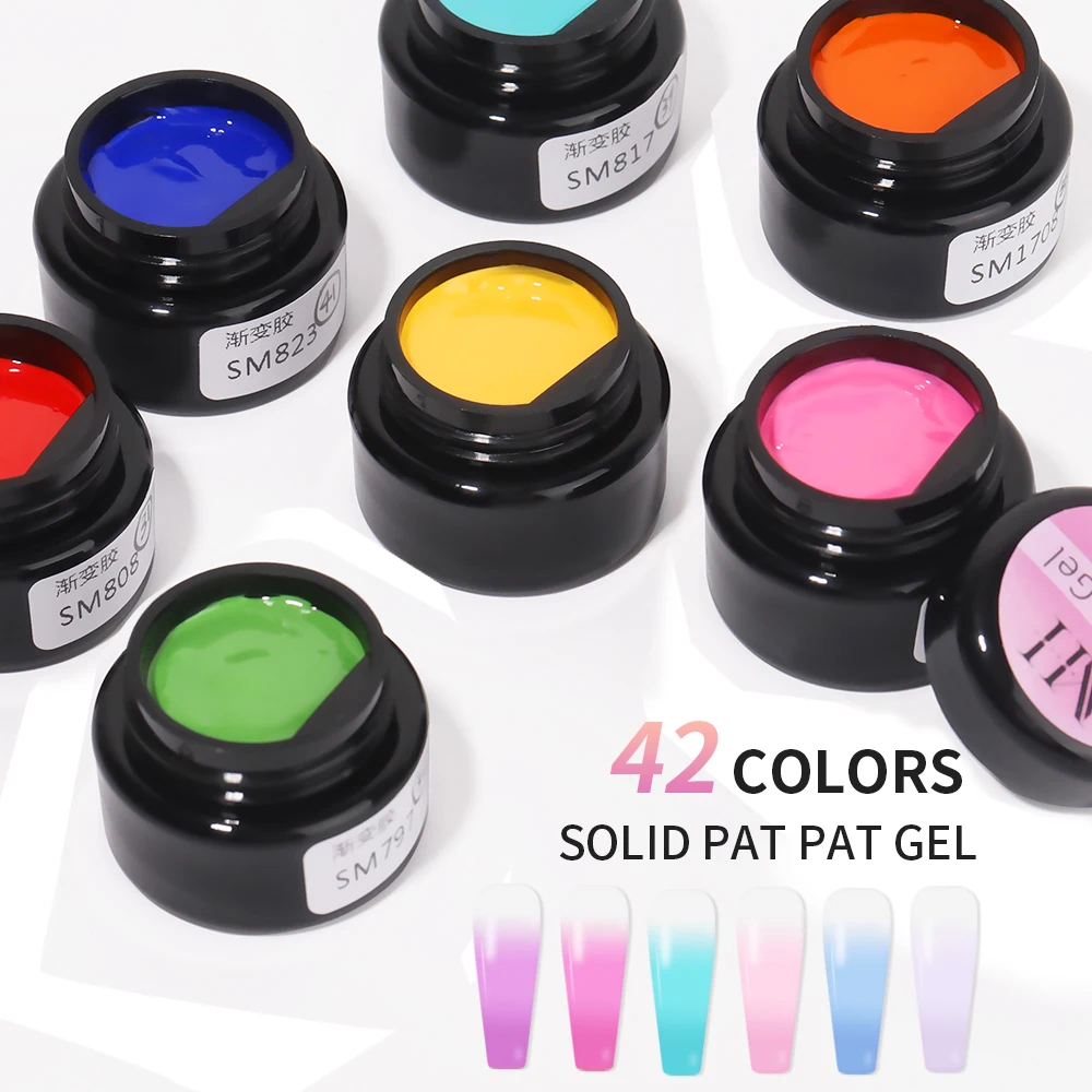 High quality Pat Pat Nail Salon Professional Supplier UV Solid Cream GeL ice cream nail polish