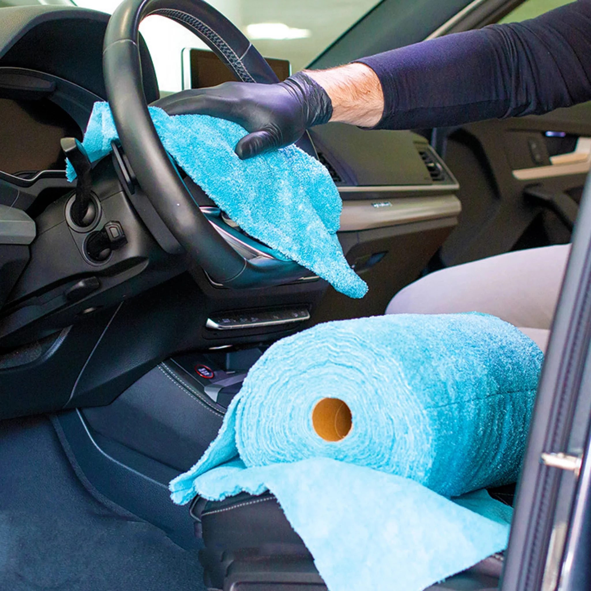 Customised Cleaning Cloths Car Wash Towel 50/75/100 Pack Tear Away Towels 30x30 cm Microfiber Cleaning Cloth Roll