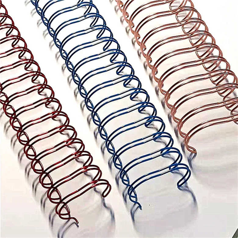 retail 1 inch 23 loops twin wire ring Nylon coated loop wire Twin wire binding ring for book