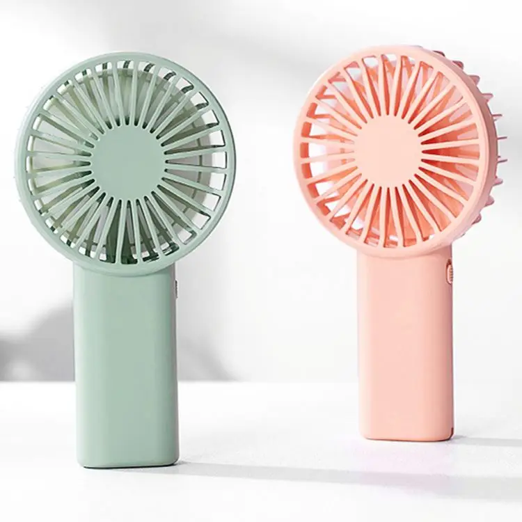 Low Price Battery Pocket Mini Handheld Fan USB Portable Handy Fan Personal Hand Held Fan for Travel Office Table Plastic Wj 50