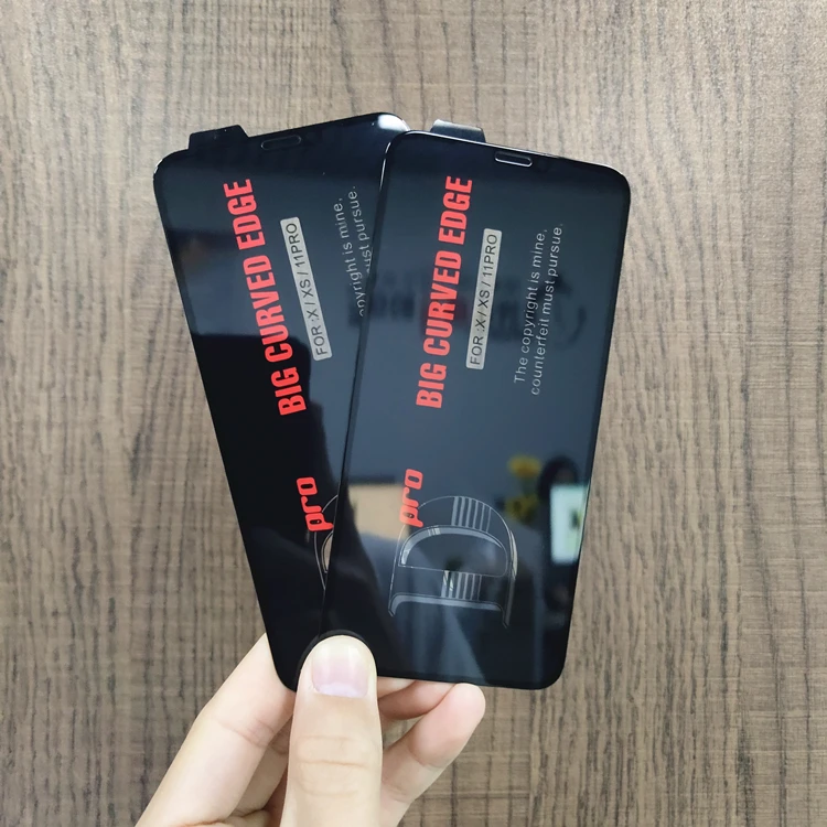 D-Pro 3D Big Curved Anti Spy Protectors Film Tempered Glass New Arrival Cell Phone Accessories For iPhone Tempered Glass Tool