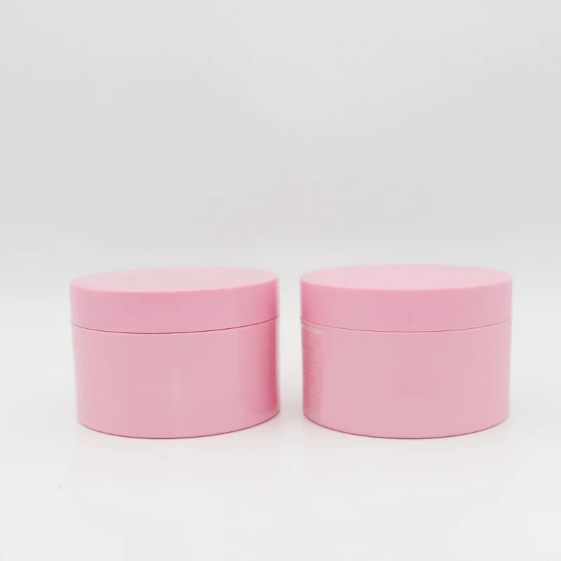50ml 80ml 100ml 120ml 150ml 200ml 250ml 500ml 8 oz PS PET cosmetic cream jars plastic body scrub container with lids