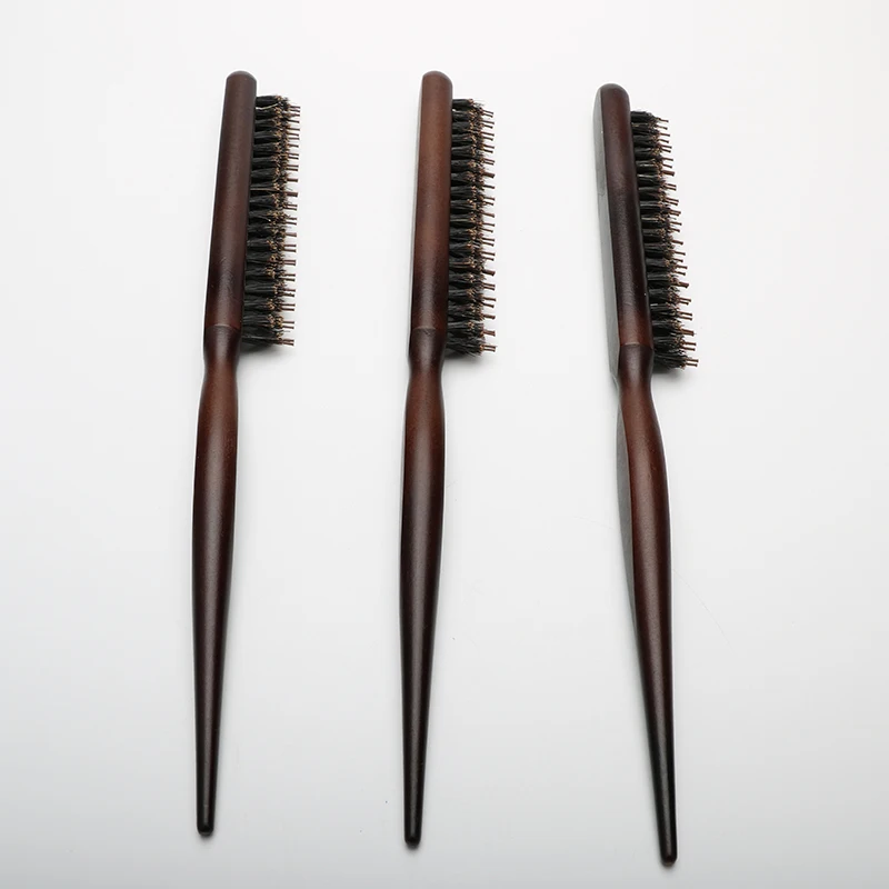 Abeis High Quality Hand-Make Wooden Hair Comb Styling Tool Comb Antistatic Boar Hair Brush