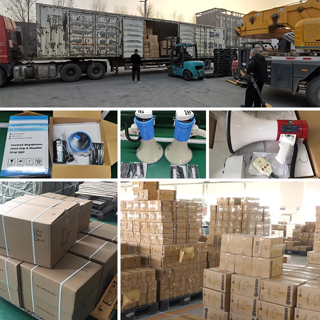 Megafono Potente Megaphone 50W Rechargeable Portable High Power Megaphone Speaker With Siren