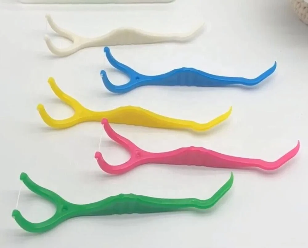 High quality dental Floss with  interdental brush Heads dental floss pick