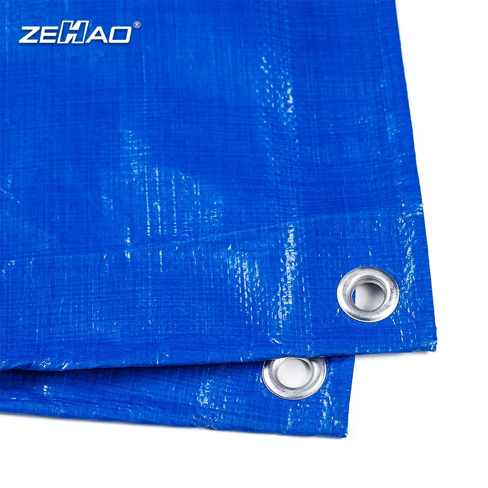 Zehao Factory Price 90g blue Double Coating Plastic Tarp China Manufacturer Waterproof Pe Tarpaulin Swimming Pool Covers