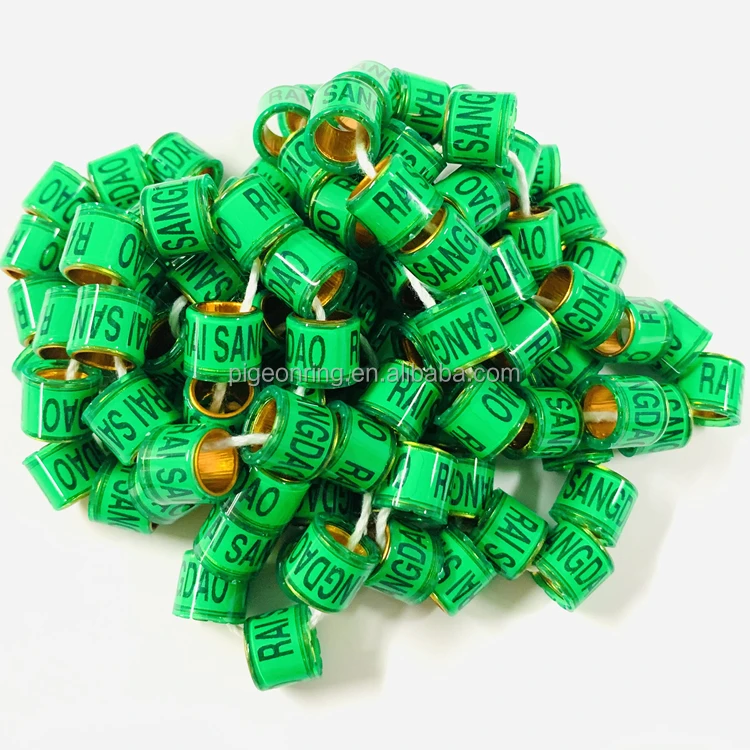High quality 2023 pigeon fci rings aluminum with plastic pigeon racing rings