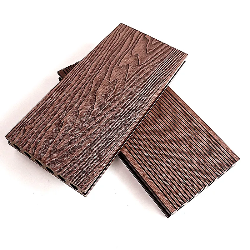 Boardwalk Solid Composite Decking Co-extruded Wpc Composite Decking Boards For Outdoor Floor Covering