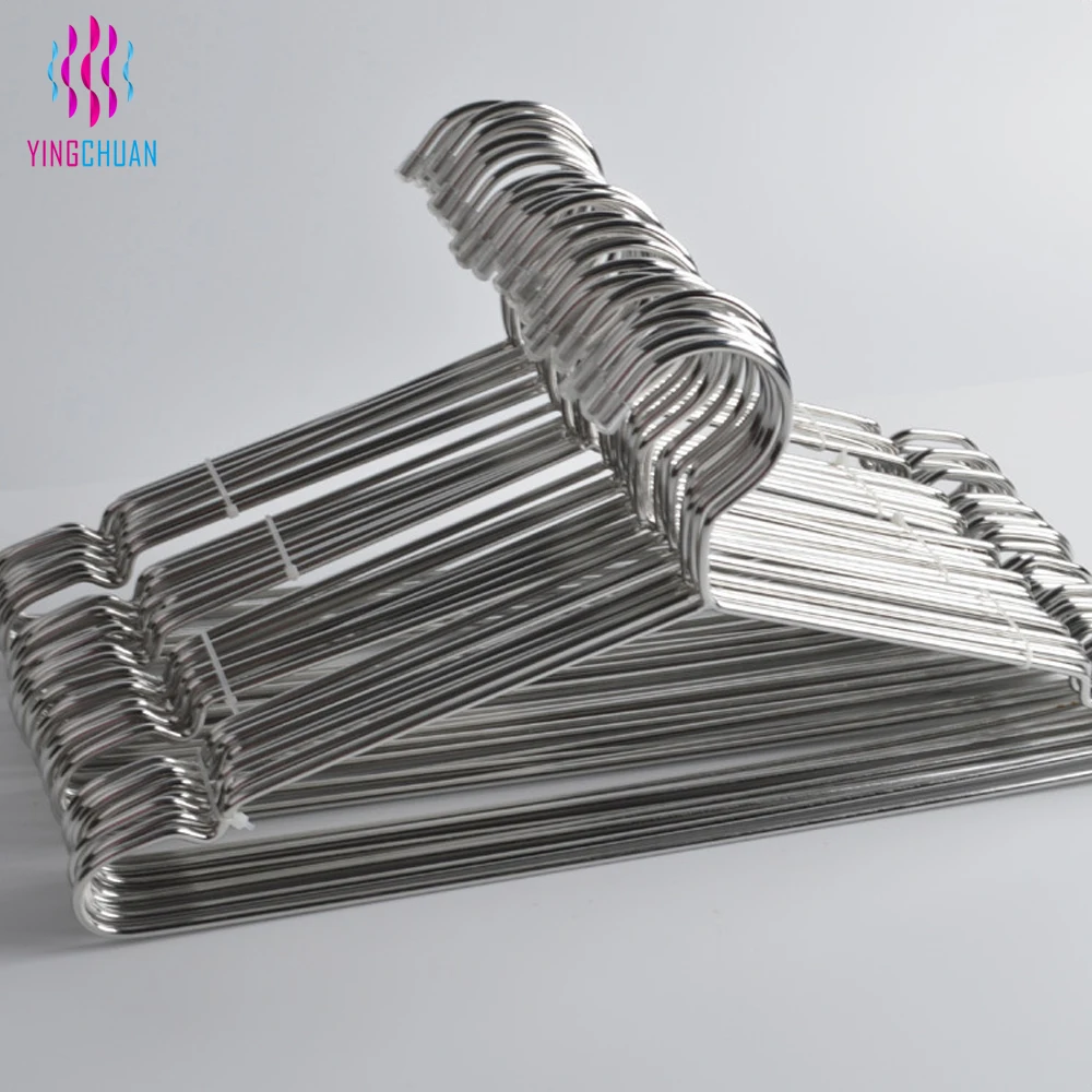 Cheap wire stainless steel strong clothes hanger