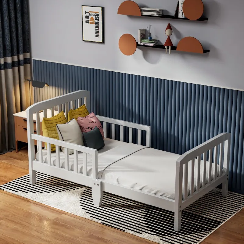 Новый тип детской деревянной кроватки односпальная кровать из массива дерева