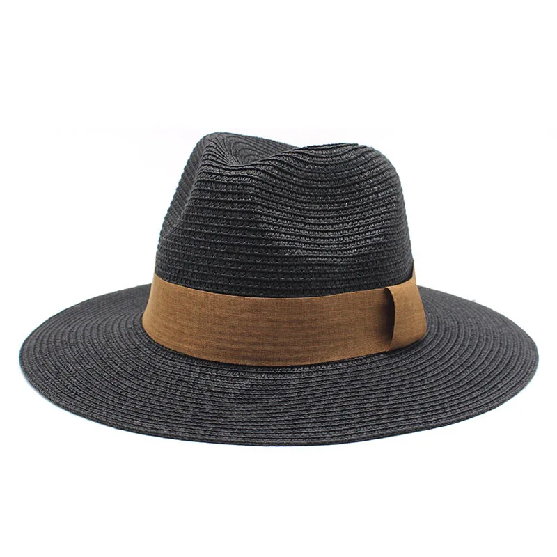 Multi color summer unisex custom sun panama hat paper straw beach hats