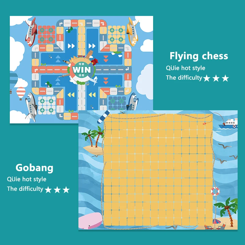 
6 in1 Baby Toy Game and Puzzles Multifunctional Flight chess Table Game travel game Educational toys for Children Gifts for kid 