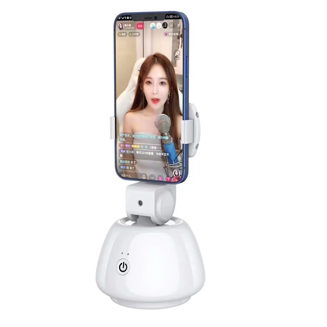 2022 New Technology Portable Smart Shooting Auto Face AI Rotation 360 Object Tracking cell Mobile Phone Holder