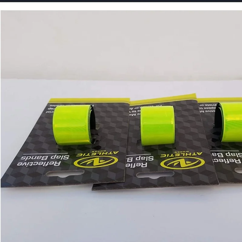 custom logo road identified luminous neon slap bracelet