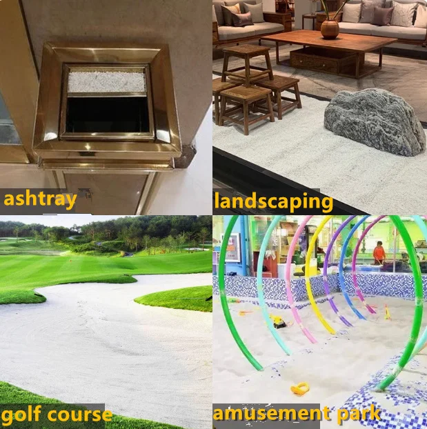 Low Price White Washed White Sand Quartz Sand For Metal Polishing And Filtering Decorative Sand For Vases Landscaping