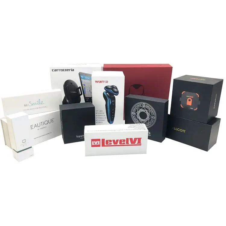 Luxury OEM Reusable Cardboard Carton Biodegradable base lid fashion watch products black rose gold foil box gifts boxes