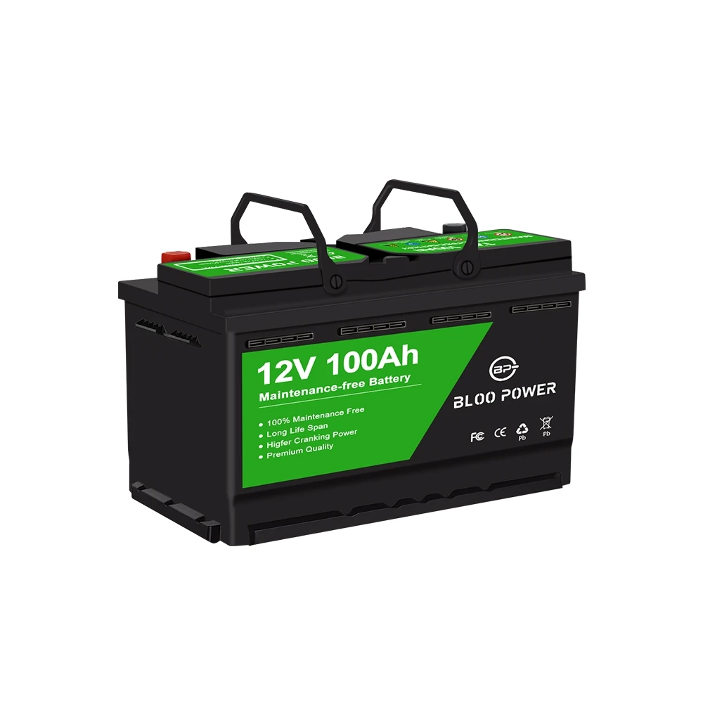 High Power Lead Acid Battery 12V 100Ah High Capacity Energy storage Battery Home Universal Car Starter Battery