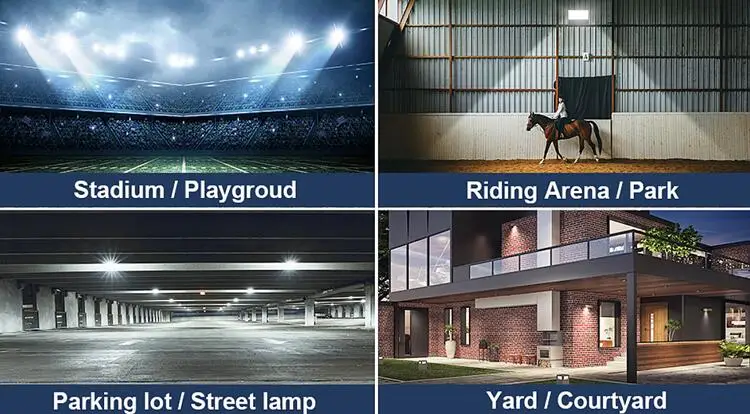 outdoor IP66 Stadium exterior slim reflector led flood 100w 150w 200w 250 300w 400w 500w led flood light enclosure