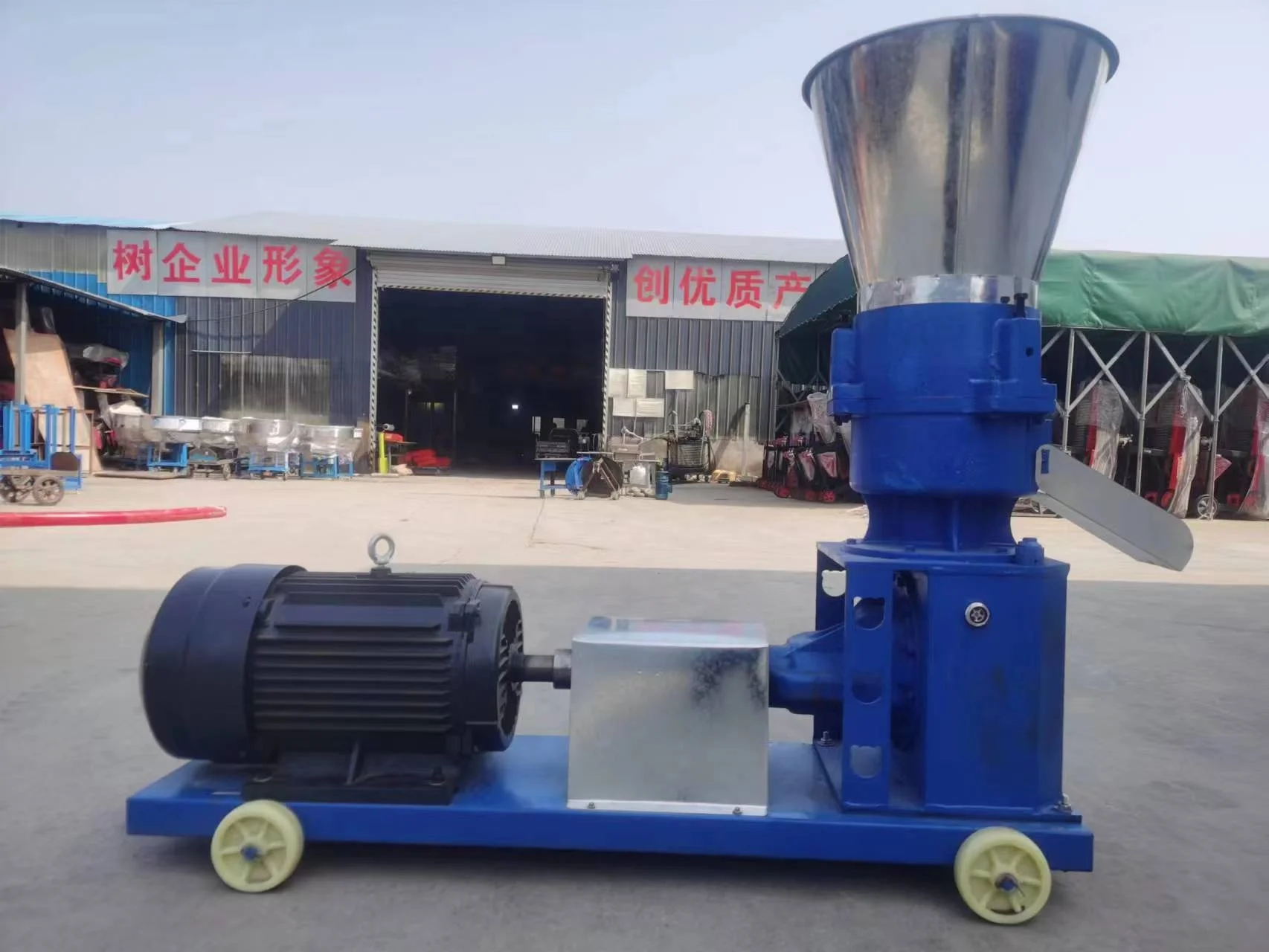 High efficiency small poultry animal feed pellet processing plant project uses feed pellet production