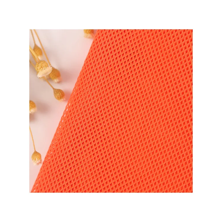 100% polyester 2*2 DTY 65gsm outdoor knitted mesh fabric for or sports and bag lining