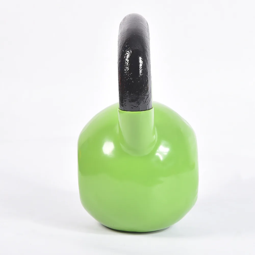 Wholesale promotion of multi color indoor fitness equipment with impregnated plastic kettlebells