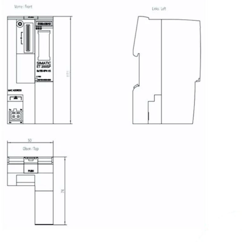 Siemens PLC German origin  Analog Input Module Control Accessories 6ES7155-6AA01-0BN0