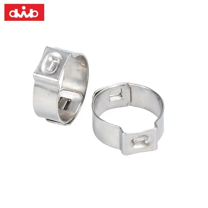 Chinese Professional Manufacturer Stainless Steel 304 Poly Pipe Pinch Clamps Irrigation Gardening  Pinch Clamp